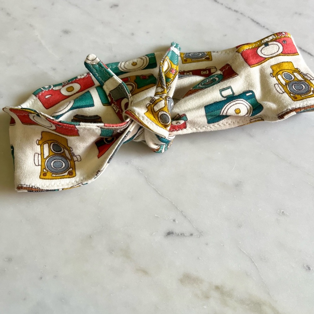 3 for $10- Vibrant Camera Print Kids Headband- NWT